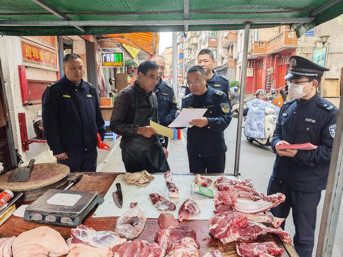 尤溪：开展非法经营生猪肉品整治宣传活动