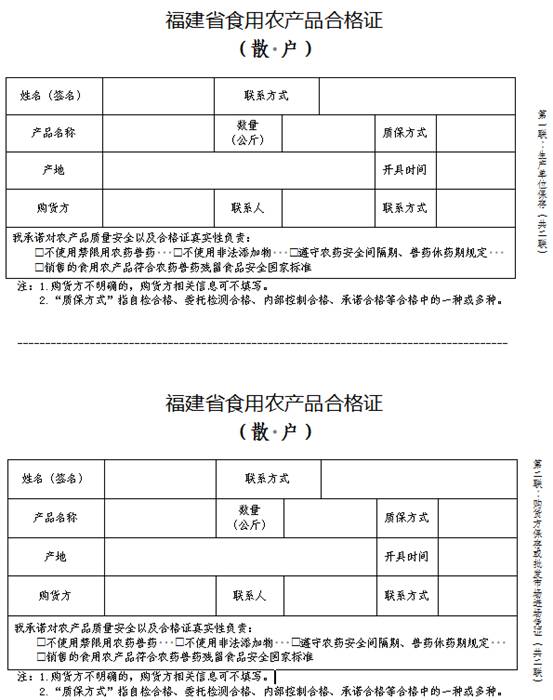 要上市先亮证!一篇看懂食用农产品合格证_ 农业要闻_ 尤溪县人民政府